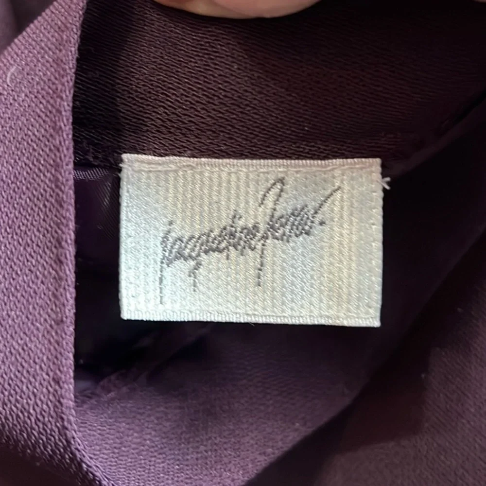 JACQUELINE FERRAR Vintage Dark Purple Midi Skirt Size 4